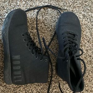 No Bull Black High Top Trainers